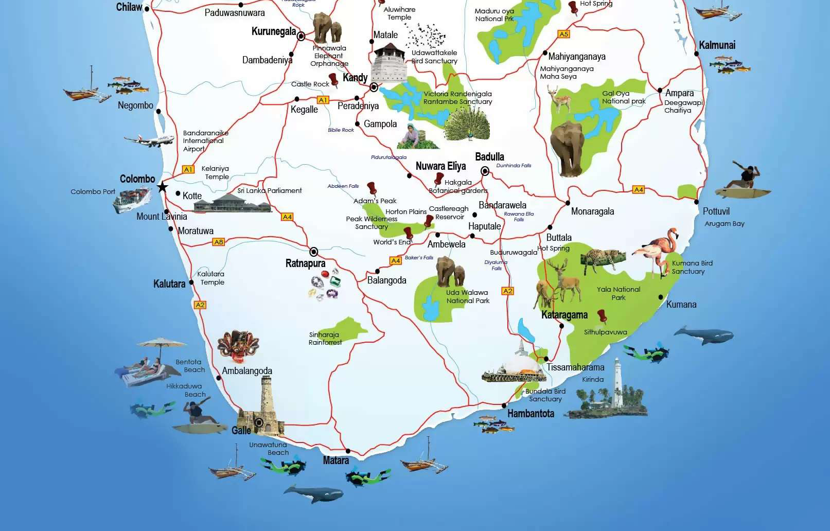 Sri Lanka Location Map